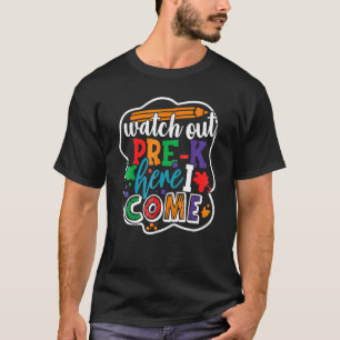 Camiseta Crianças Assistem à pré-escola no primeiro dia de