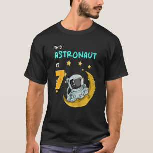 Camiseta Crianças Astronauta do Espaço Galáxico do Planeta 