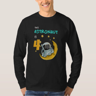 Camiseta Crianças Astronauta do Espaço Galáxico do Planeta