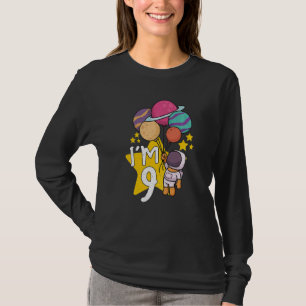 Camiseta Crianças Astronautas Astronomia Sistema Solar Espa