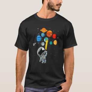 Camiseta Crianças Astronautas Espaciais Astronautas Planeta