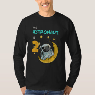 Camiseta Crianças Astronautas Espaciais Astronautas Planeta