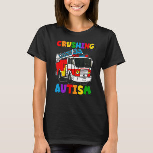 Camiseta Crianças autistas Autismo Sensibilização Esmagando