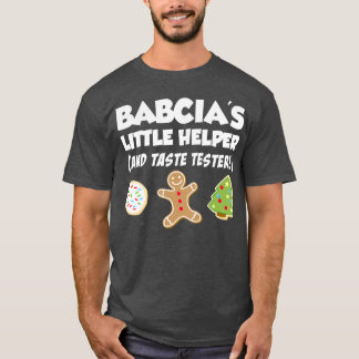Camiseta Crianças Babcia's Little Helper Christmas Cookie B