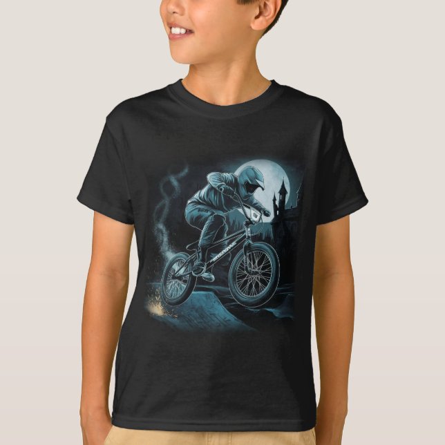 Camiseta Crianças BMX Radicais (Frente)