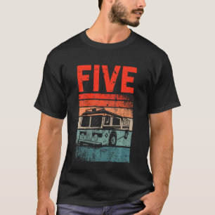 Camiseta Crianças: Bombeiro Bombeiro 5 de Aniversário de 5