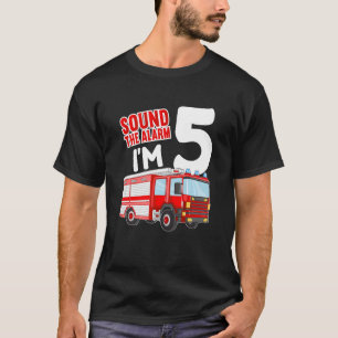 Camiseta Crianças Bombeiros 5 Ideia Aniversário Bombeiro 5