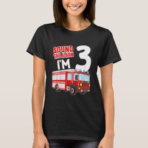 Camiseta Crianças Bombeiros aniversário de 3 anos Idea Bomb