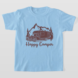 Camiseta Crianças bonitas, alegres, camponeses de arte