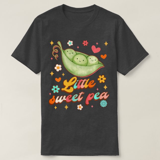 Camiseta Crianças Bonitas Chá de fraldas De Ervilha, Minha  (Frente do Design)