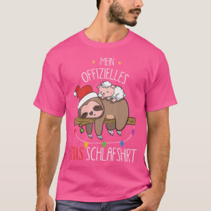 Camiseta Crianças Bonitas Dormindo Com Lama E Ela