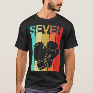 Camiseta Crianças Boxando 7 Meninos De Aniversário Boxando 