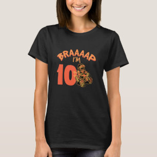 Camiseta Crianças Braaaap Eu tenho 10 Quad ATV 10 anos 10 a