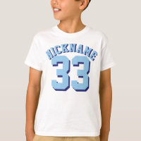 Crianças brancas e azuis | Sports Jersey Design