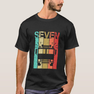 Camiseta Crianças: Caminhão-Fogo de 7 Anos Aniversário Séti