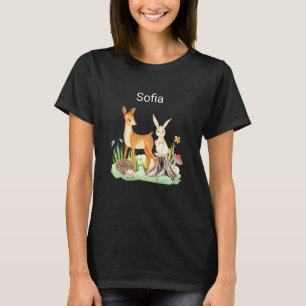 Camiseta Crianças Cegos-de-bébé-de-bico-animal Sofia