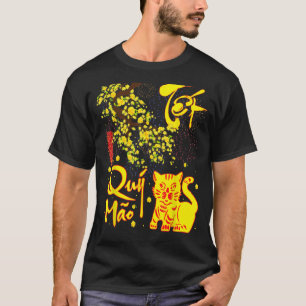 Camiseta Crianças Chuc Mung Nam Moi Tet Quy Mao 2023 Sortud