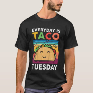 Camiseta Crianças Cinco De Mayo Todos Os Dias Taco Terça-Fe