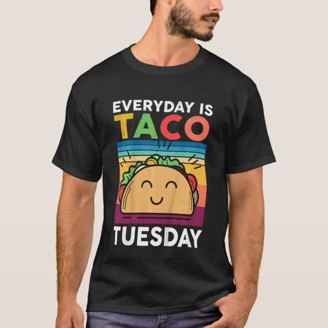 Camiseta Crianças Cinco De Mayo Todos Os Dias Taco Terça-Fe (Frente)