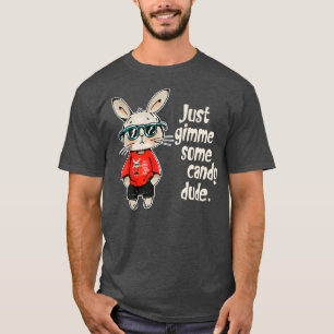 Camiseta Crianças Coelho Da Páscoa Só Me Dá Ki De Candy