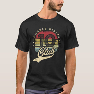 Camiseta Crianças com 10 anos Clube de Dígitos Duplos 10º A