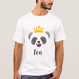 Camiseta Crianças Com 10 Anos De Idade 10º Aniversário P