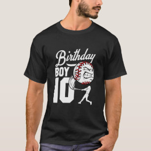 Camiseta Crianças com 10 anos de idade Tema de Festa de ani