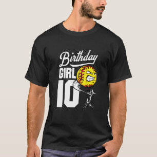 Camiseta Crianças com 10 anos Tema de Festa de aniversári