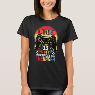 Camiseta Crianças com 13 anos de idade jogam no nível desbl