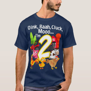 Camiseta Crianças com 2 anos de Festa de aniversário de F