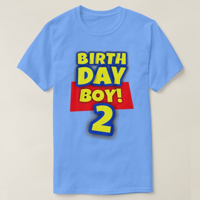 Camiseta Crianças com 2 anos de idade Brinquedo Aniversário (Frente do Design)