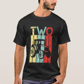 Camiseta Crianças com 2 anos de idade Trator Segundo Nascim