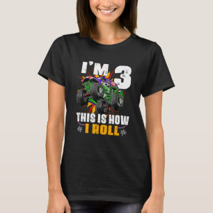 Camiseta Crianças com 3 anos de idade aniversário de 3 anos