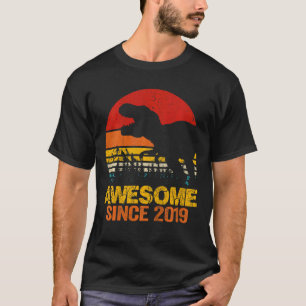 Camiseta Crianças com 3 anos Dinossauro Rex Espetacular 201