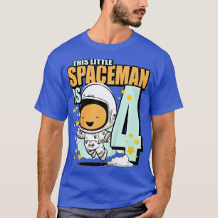 Camiseta Crianças com 4 anos Astronauta Astronauta 4º Astro