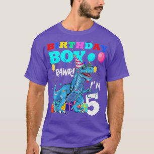 Camiseta Crianças com 5 anos de idade 5 de presente de aniv