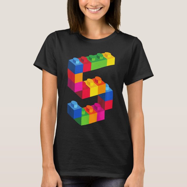 Camiseta Crianças com 5 anos de idade Blocos de Edifício Br (Frente)