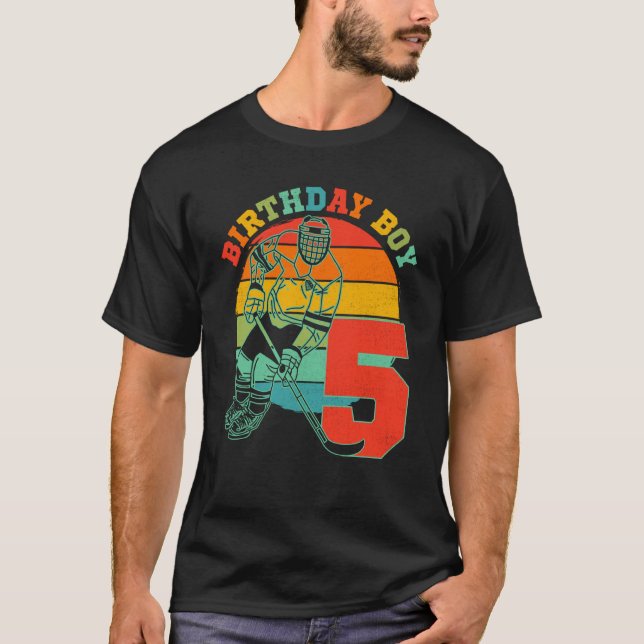 Camiseta Crianças com 5 anos de idade - Festa de aniversári (Frente)
