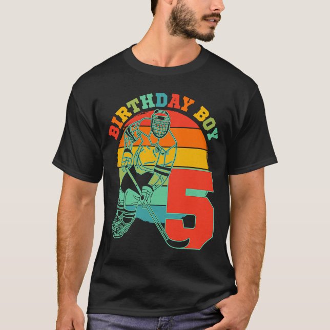 Camiseta Crianças com 5 anos de idade - Festa de aniversári (Frente)
