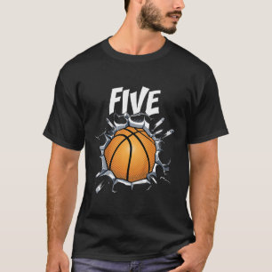 Camiseta Crianças com 5 anos de idade Festa de aniversário