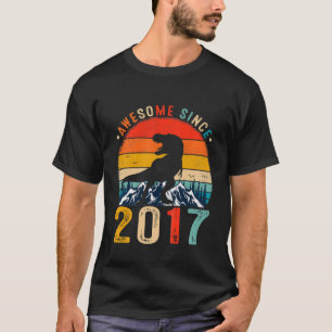 Camiseta Crianças Com 5 Anos De Idade Incrível Desde 2017