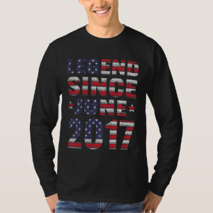 Camiseta Crianças Com 5 Anos De Idade Incrível Desde Junho
