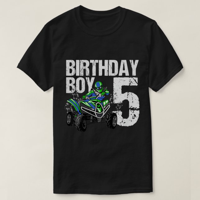 Camiseta Crianças com 5 anos Tema de Festa de aniversário Q (Frente do Design)