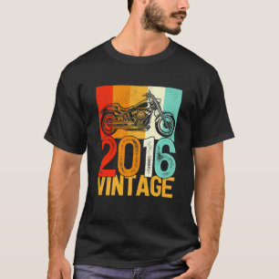 Camiseta Crianças com 6 anos de idade, 6 de 2016, Retro Mot