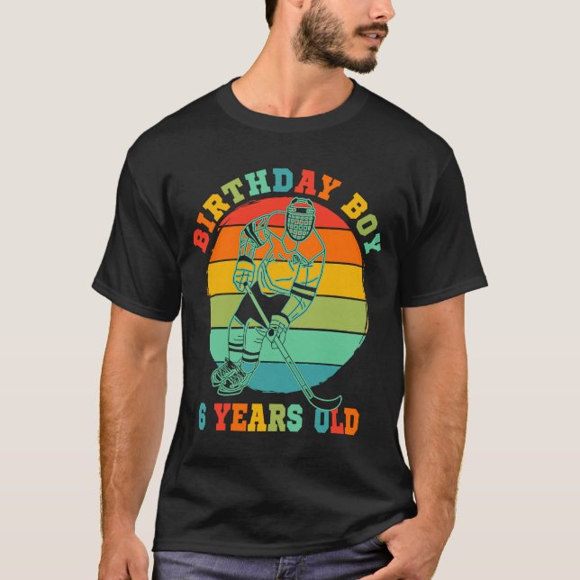 Camiseta Crianças com 6 anos de idade Festa de aniversário  (Frente)