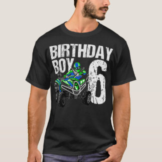 Camiseta Crianças com 6 anos Tema Quad Festa de aniversário