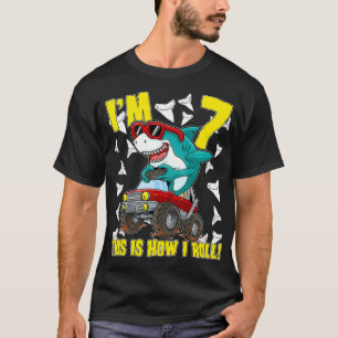 Camiseta Crianças com 7 anos 4 anos Monstro Dinosa