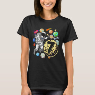 Camiseta Crianças com 7 anos Astronauta do Astronauta 7 Bir