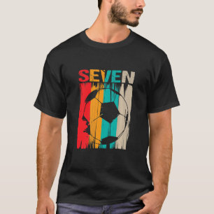 Camiseta Crianças com 7 anos de futebol Aniversário do 7º 7