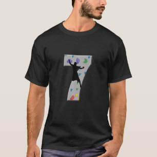 Camiseta Crianças Com 7 Anos De Idade Climática Subindo